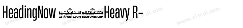 HeadingNow 48Heavy R字体转换